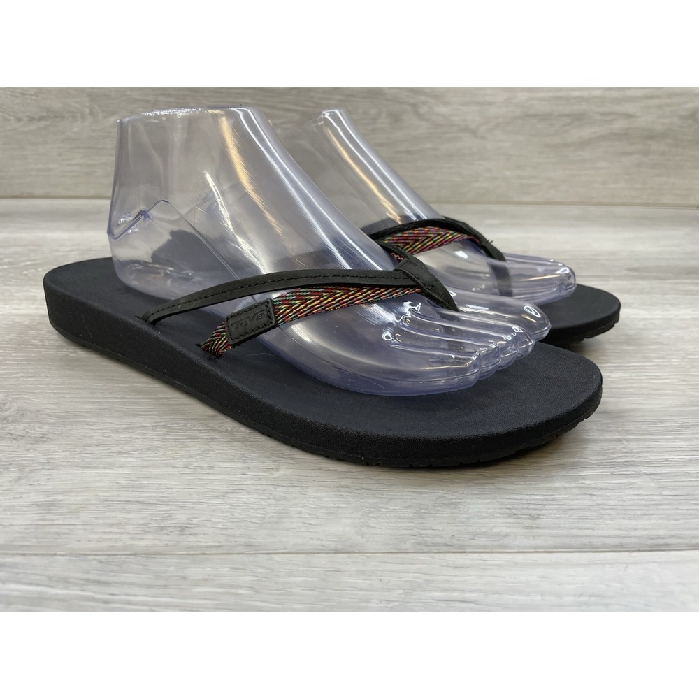 Teva Azure 2 Women's 9 Black Flip Flop Sandals Hiking Comfort Casual Shoes